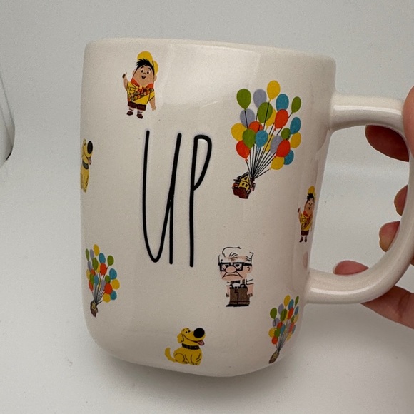 Rae Dunn Disney Pixar UP Doug Squirrel Ceramic Coffee Mug UP - All Over Print - Picture 3 of 10